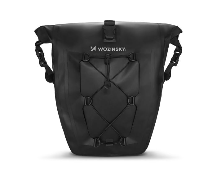 Wozinsky Waterproof Bicycle Pannier Bag 2in1 25L (WBB24BK) Τσάντα Σχάρας Ποδηλάτου Black