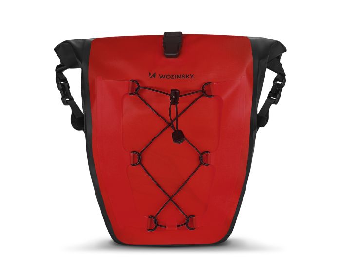 Wozinsky Waterproof Bicycle Pannier Bag 2in1 25L (WBB24RE) Τσάντα Σχάρας Ποδηλάτου Red