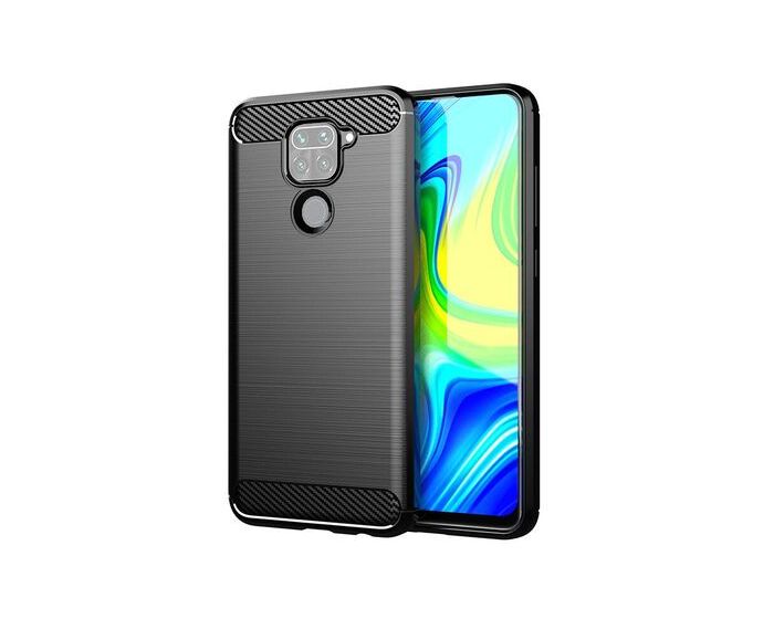 TPU Carbon Rugged Armor Case Black (Xiaomi Redmi Note 9)