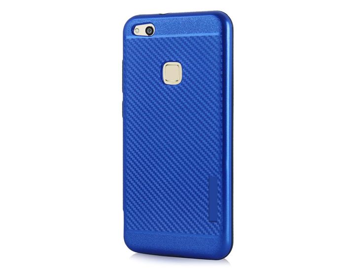 Carbon Slim Armor Case Ανθεκτική Θήκη - Blue (Huawei P10 Lite)
