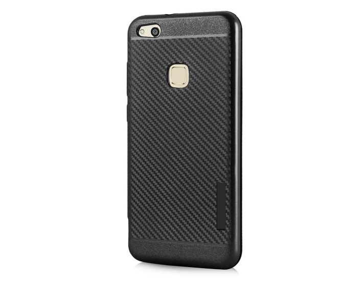 Carbon Slim Armor Case Ανθεκτική Θήκη - Black (Huawei P10 Lite)
