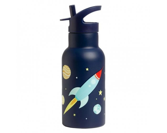 A Little Lovely Company Stainless Steel Drink Bottle 350ml Θερμός - Space