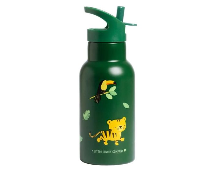 A Little Lovely Company Stainless Steel Drink Bottle 350ml Θερμός - Jungle Tiger