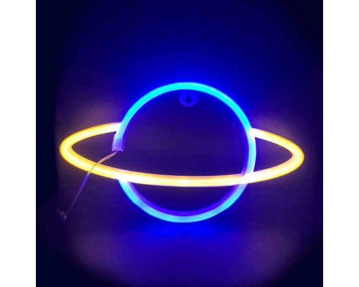 ACA 116 Neon LED Light Φωτιστικό Celestial Body - Κίτρινο / Μπλε