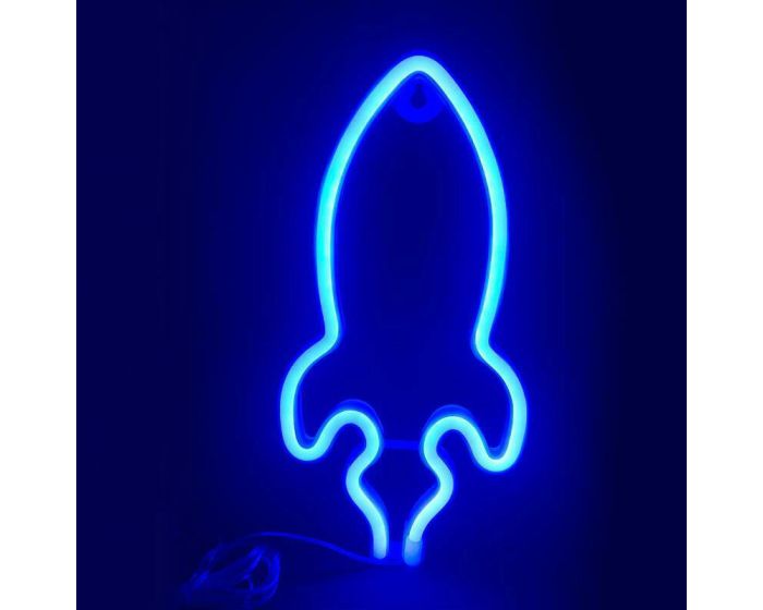 ACA 87 Neon LED Light Φωτιστικό Rocket - Μπλε