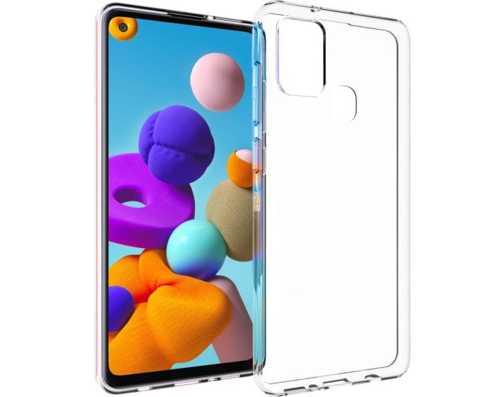 Accezz Slim Flexible Silicone Case Θήκη Σιλικόνης Clear (Samsung Galaxy A21s)