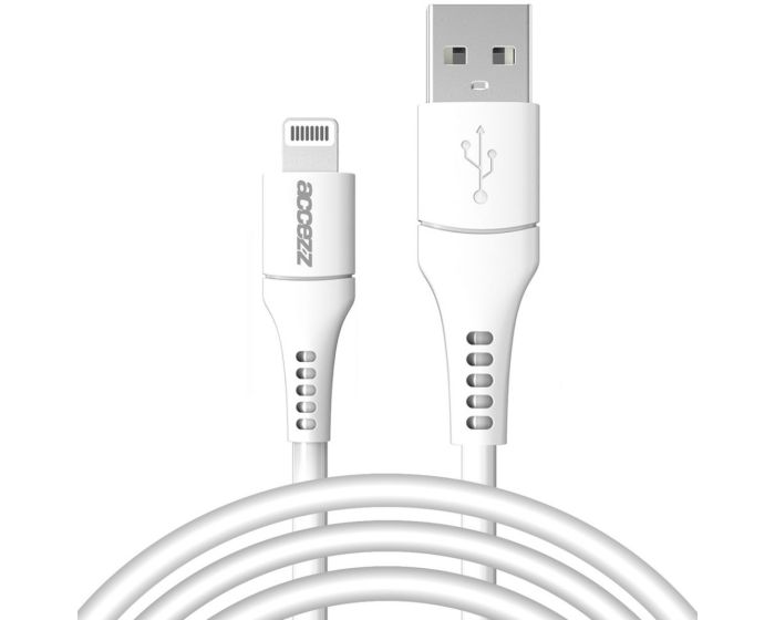 Accezz MFI Certified USB to Lightning Cable Καλώδιο 2m - White