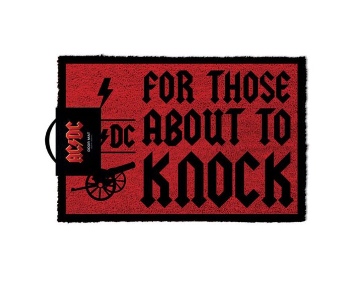 AC/DC (For Those About To Knock) Door Mat - Πατάκι Εισόδου 40x60cm