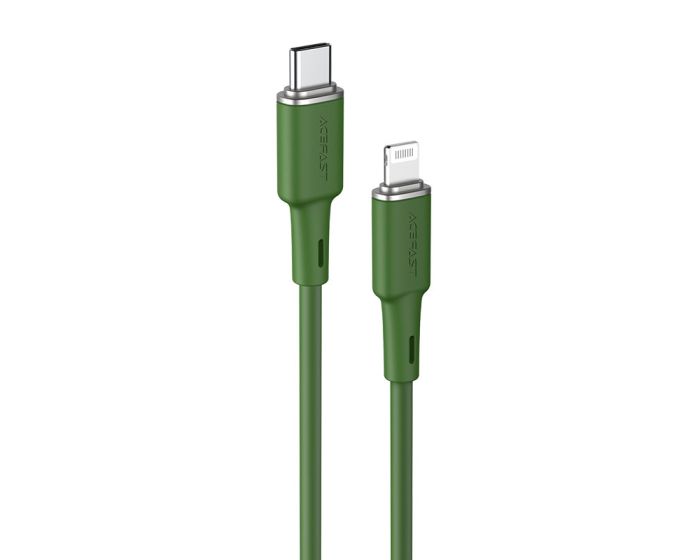 Acefast C2-01 MFI Certified Type-C to Lightning 30W 3A Cable Καλώδιο 1.2m - Oliver Green