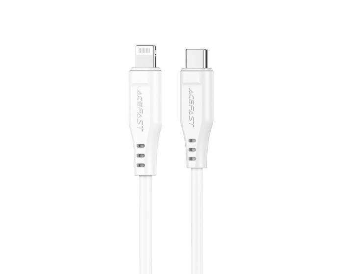 Acefast C3-01 MFI Certified Type-C to Lightning 30W Cable Καλώδιο 1.2m - White