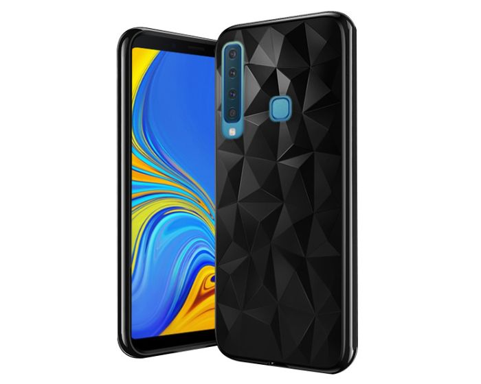 Forcell Air Prism 3D Pattern Flexible Θήκη Σιλικόνης Black (Samsung Galaxy A9 2018)