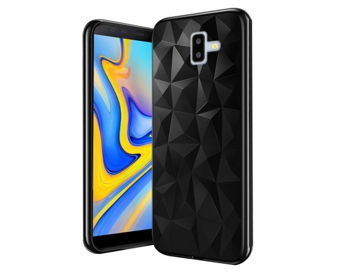 Forcell Air Prism 3D Pattern Flexible Θήκη Σιλικόνης Black (Samsung Galaxy J6 Plus 2018)