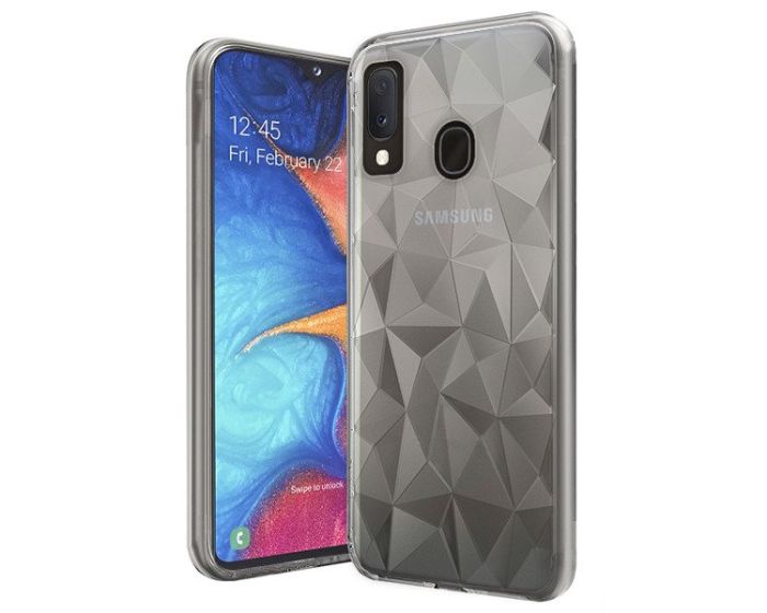 Forcell Air Prism 3D Pattern Flexible Θήκη Σιλικόνης Clear (Samsung Galaxy A60)