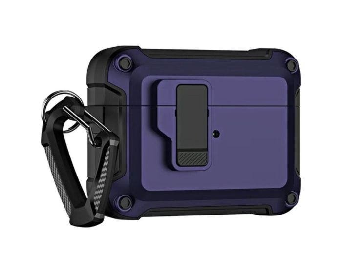 Pro Armor Airpods 4 Case with Carabiner Ανθεκτική Θήκη για Airpods 4 - Purple