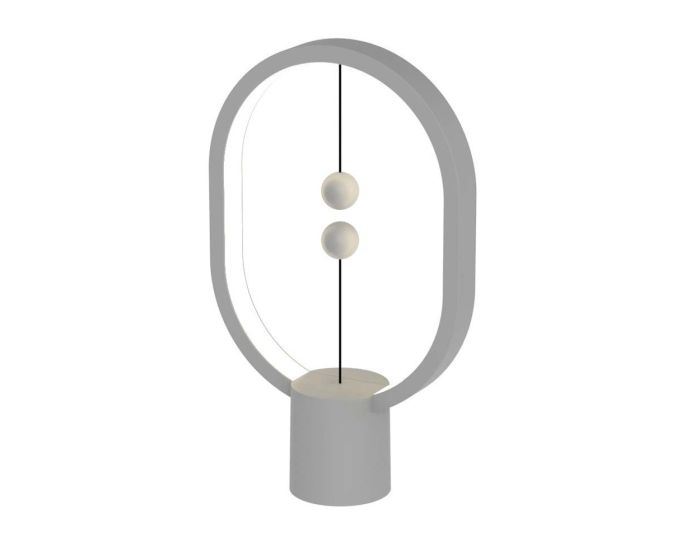 Allocacoc Heng Balance Mini Plastic Lamp Ellipse Φωτιστικό με Διακόπτη από Μαγνήτες - Light Grey