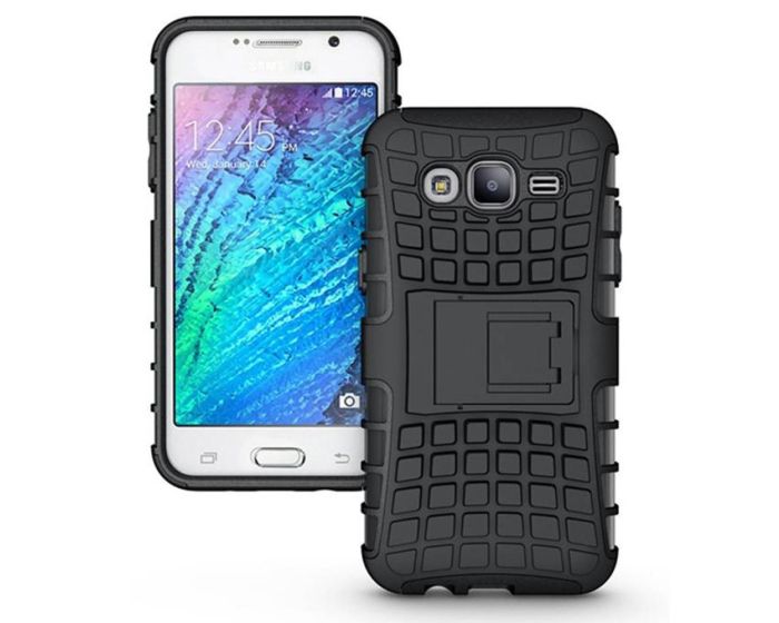 Shockproof Case Ανθεκτική Θήκη με Δυνατότητα Stand Μαύρο (Samsung Galaxy J5 II 2016)
