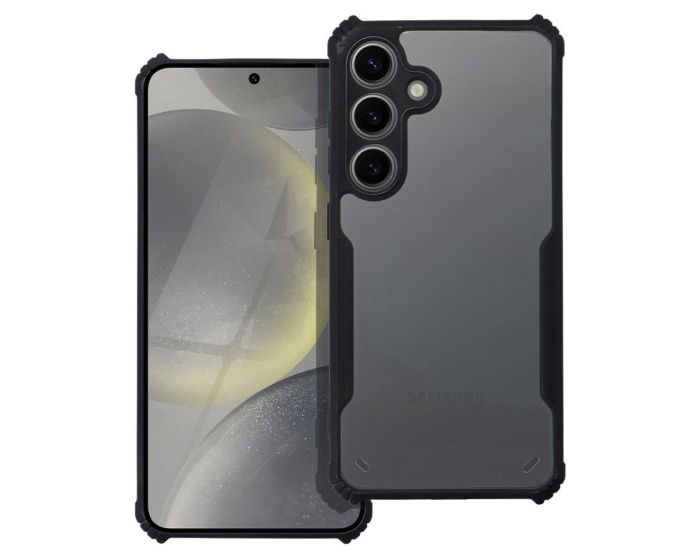 Anti-Drop Shock-Absorbing Hybrid Case Clear / Black (Samsung Galaxy A25 5G)