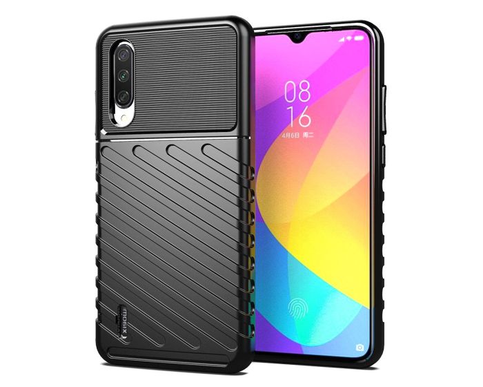 Anti Shock Rugged Armor Thunder Tough Case Black (Huawei P40 Lite E)