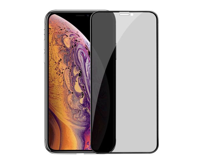 Privacy 3D Full Glue Full Face Αντιχαρακτικό Γυαλί Tempered Glass Black Frame (iPhone 13 Pro Max)