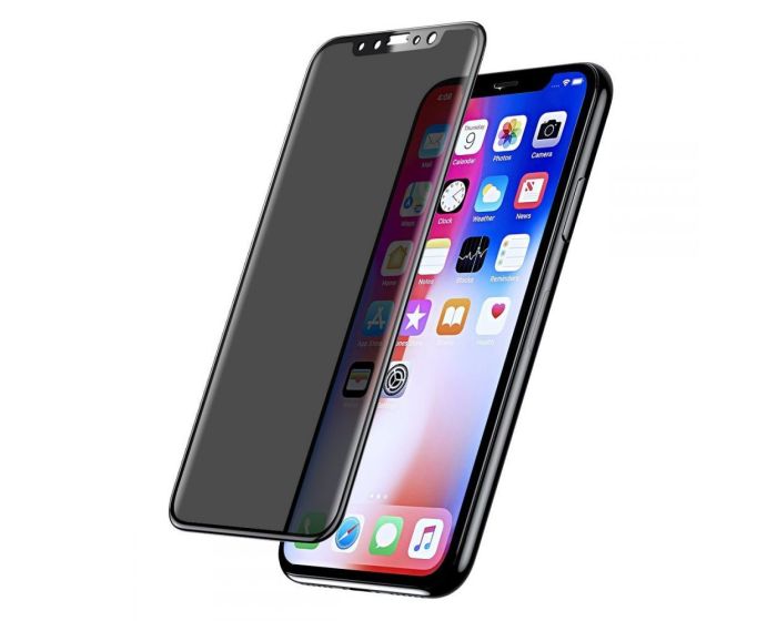 Privacy 3D Full Glue Full Face Αντιχαρακτικό Γυαλί Tempered Glass Black Frame (iPhone Xs Max / 11 Pro Max)