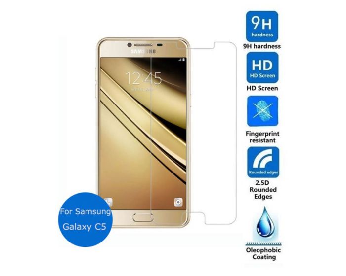Blue Star Αντιχαρακτικό Γυάλινο Προστατευτικό 9Η Tempered Glass Screen Prοtector (Samsung Galaxy C5)