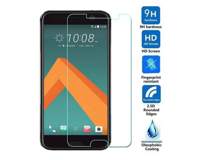 Tel1 Αντιχαρακτικό Γυάλινο Προστατευτικό 9Η Tempered Glass Screen Prοtector (HTC One M10)