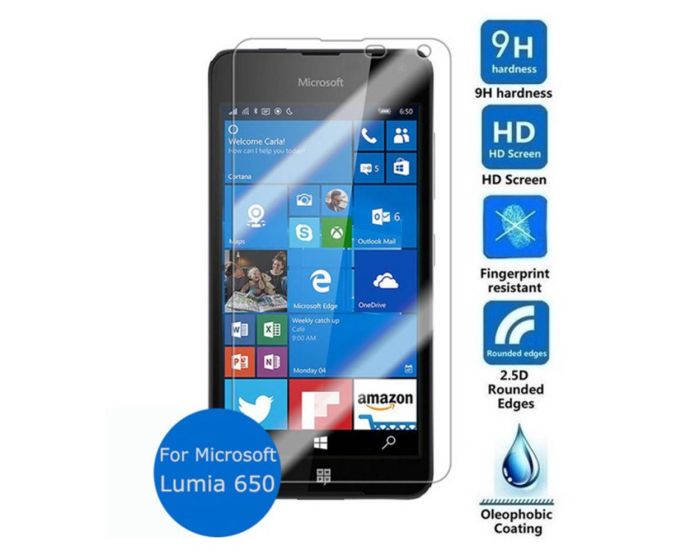 Blue Star Αντιχαρακτικό Γυάλινο Προστατευτικό 9Η Tempered Glass Screen Prοtector (Microsoft Lumia 650)