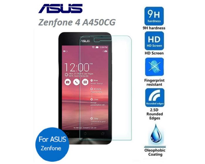 NEWTOP Αντιχαρακτικό Γυάλινο Προστατευτικό 9Η Tempered Glass Screen Prοtector (ASUS Zenfone 4 A450CG)