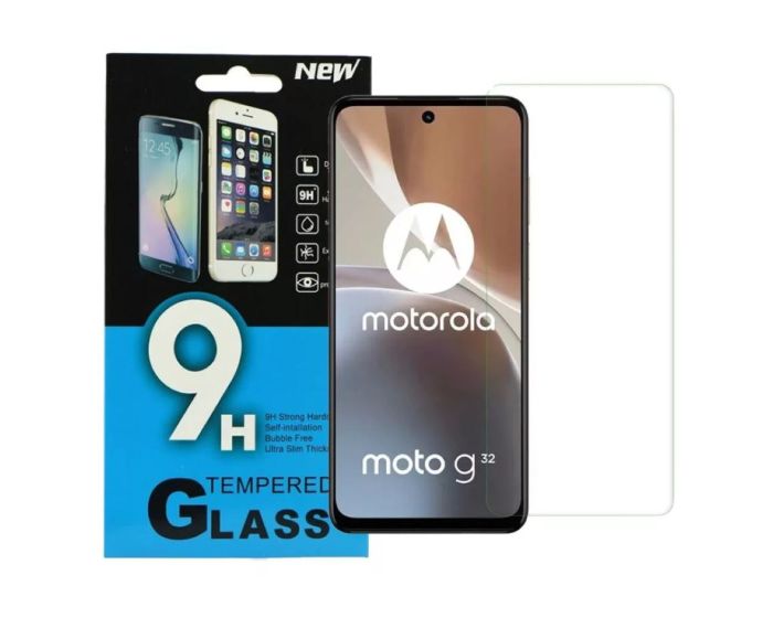 Αντιχαρακτικό Γυάλινο Προστατευτικό 9Η Tempered Glass Screen Prοtector (Motorola Moto G32 / G62 5G)
