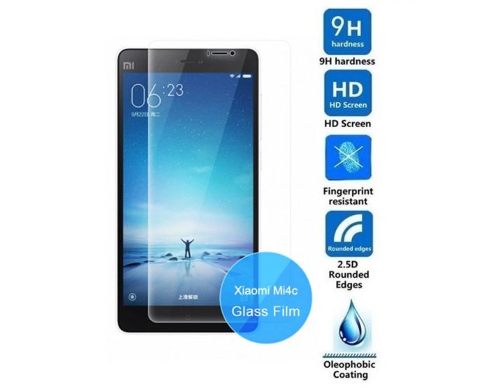 Αντιχαρακτικό Γυάλινο Προστατευτικό 9Η Tempered Glass Screen Prοtector (Xiaomi Mi4c)