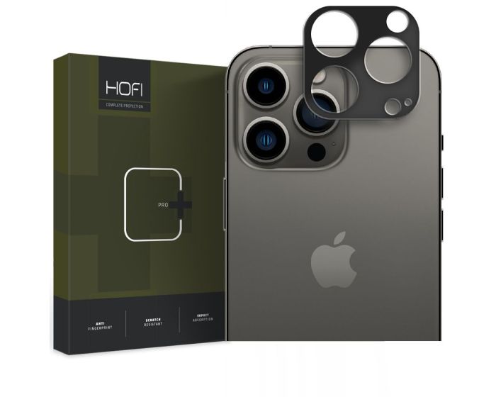 Hofi Alucam Pro+ Camera Cover Μεταλλικό Πλαίσιο Κάμερας Black (iPhone 14 Pro / 14 Pro Max)