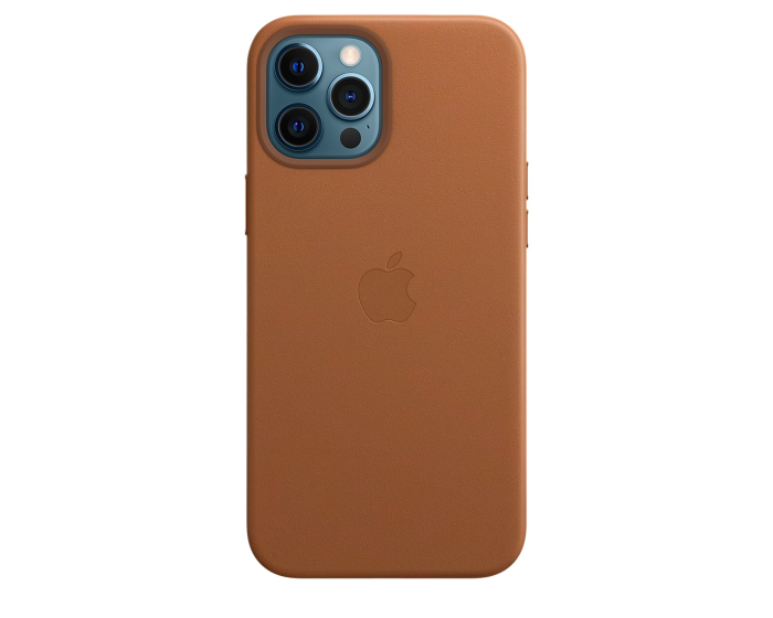 Apple Official Leather Case (MHKL3ZM/A) with MagSafe Saddle Brown (iPhone 12 Pro Max)