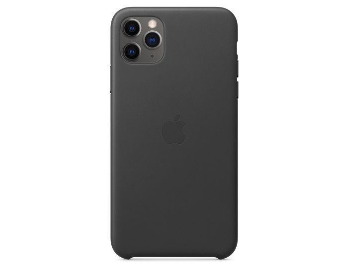 Apple Official Leather Cover (MX0E2ZM/A) Δερμάτινη Θήκη Black (iPhone 11 Pro Max)