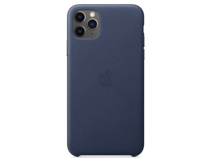 Apple Official Leather Cover (MX0G2ZM/A) Δερμάτινη Θήκη Midnight Blue (iPhone 11 Pro Max)