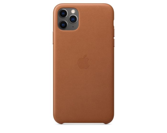 Apple Official Leather Cover (MX0D2ZM/A) Δερμάτινη Θήκη Saddle Brown (iPhone 11 Pro Max)