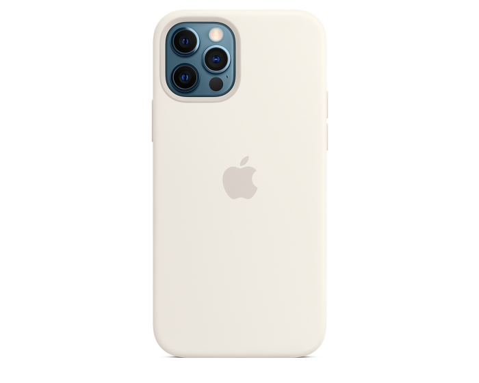 Apple Official Silicone Case (MHL53ZM/A) with MagSafe White(iPhone 12 / 12 Pro)
