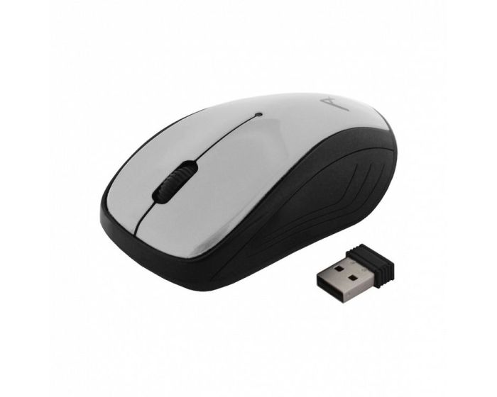 Art Optical Wireless Mouse USB AM-92 Ασύρματο Ποντίκι Υπολογιστή - Silver