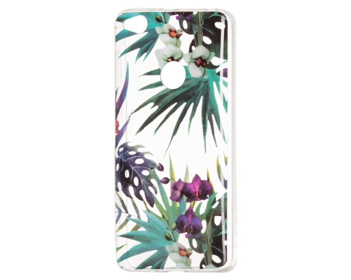 Art Case Gel TPU Printed Flowers Θήκη Σιλικόνης - Transparent (Xiaomi Redmi 4X)