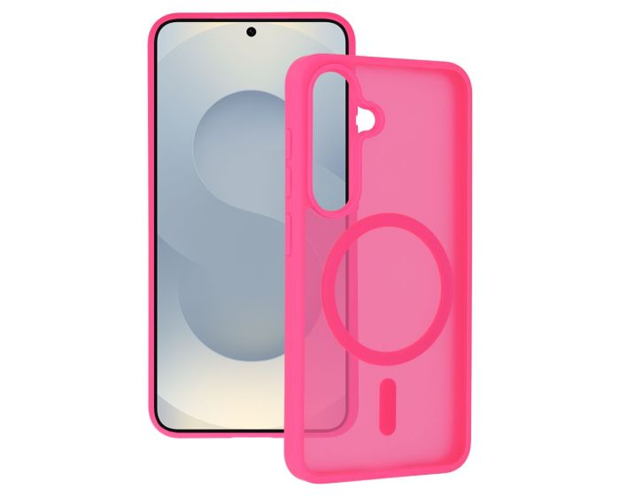 Tel Protect Aura Matte Magsafe Θήκη Συμβατή με MagSafe - Hot Pink (Samsung Galaxy S26) - MT82797