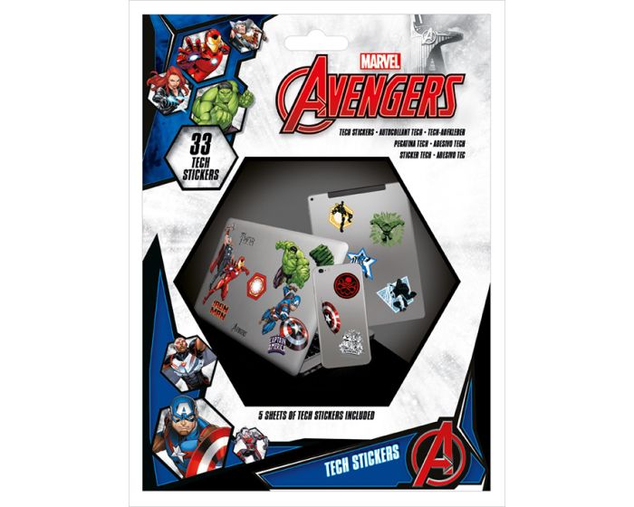 Avengers (Heroes) Tech Sticker Pack - Σετ 33 Αυτοκόλλητα