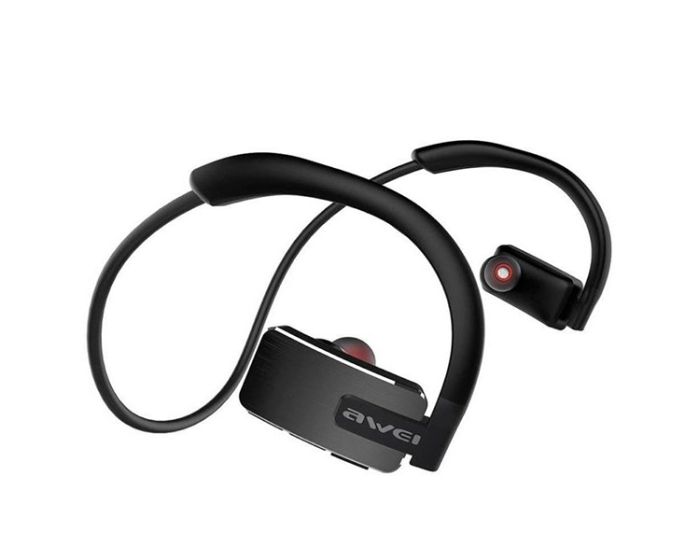 AWEI A883BL Bluetooth Sports Earphones Waterproof IPX4 Ασύρματα Ακουστικά Black