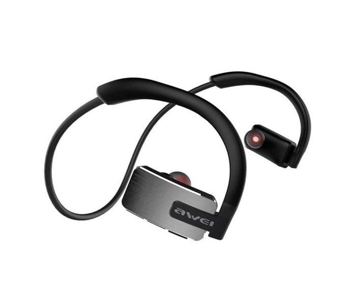 AWEI A883BL Bluetooth Sports Earphones Waterproof IPX4 Ασύρματα Ακουστικά Grey