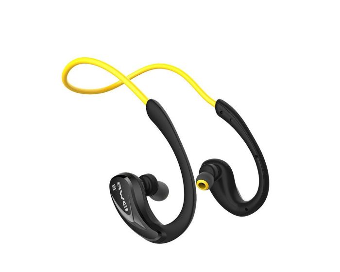AWEI A880BL Bluetooth Sports Earphones Ασύρματα Ακουστικά Yellow