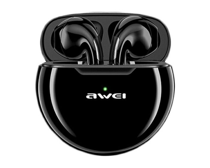 AWEI TWS T17 Bluetooth Earphone Wireless Earbuds with Charging Box - Black