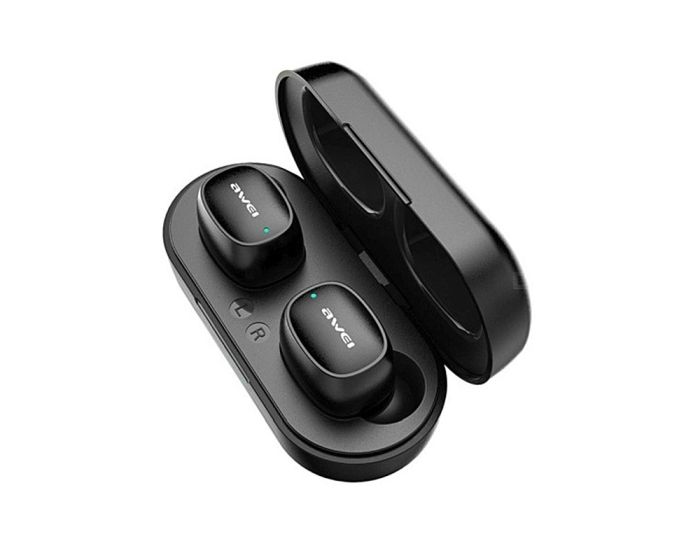AWEI TWS T13 Wireless Bluetooth Stereo Earbuds with Charging Box - Black