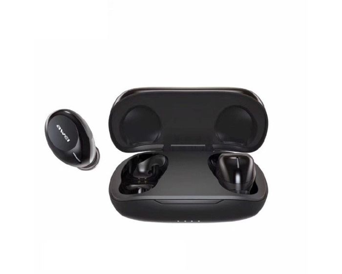 AWEI TWS T20 Wireless Bluetooth Stereo Earbuds with Charging Box - Black