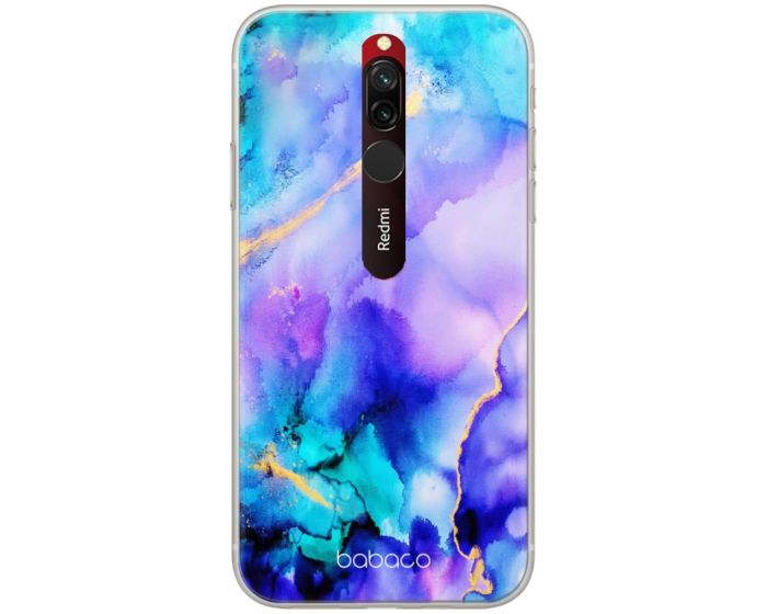 Babaco Abstract Silicone Case (BPCABS6055) Θήκη Σιλικόνης 011 Marble Blue / Violet (Xiaomi Redmi 8)