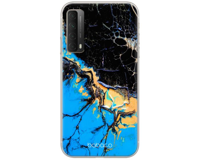 Babaco Abstract Silicone Case (BPCABS13345) Θήκη Σιλικόνης 023 Marble Black / Blue (Huawei P Smart 2021)