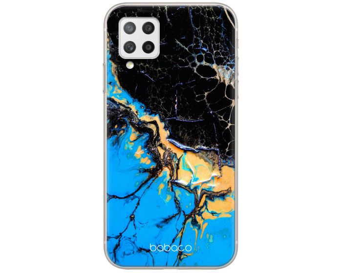 Babaco Abstract Silicone Case (BPCABS13330) Θήκη Σιλικόνης 023 Marble Black / Blue (Samsung Galaxy A42 5G)