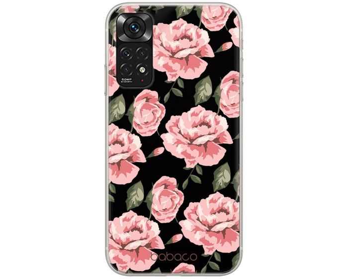 Babaco Flower Silicone Case (BPCFLOW7698) Θήκη Σιλικόνης Black (Xiaomi Redmi Note 11 / 11S 4G)